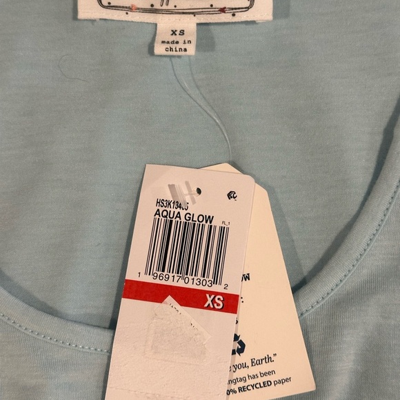 Hippie Rose XS Aqua Blue Glow Knotted Tank Top Boho Chic  Layering‎ Resort Beach - Picture 7 of 10